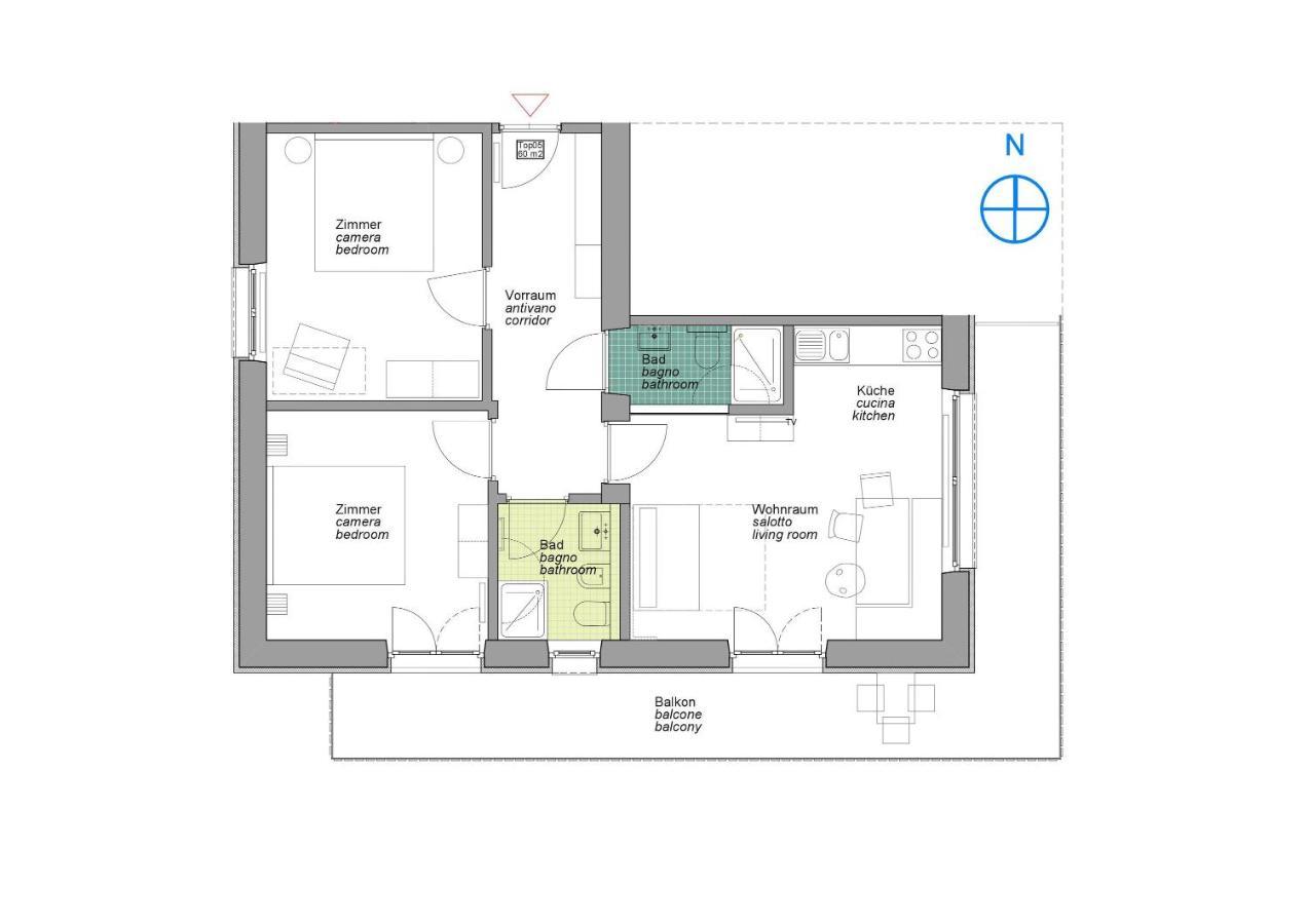 Hus Appartement - Nr. 5 Olang ภายนอก รูปภาพ